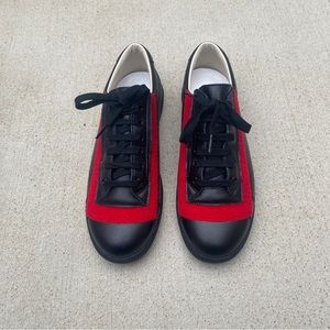Maison Martin Margiela Mens Size 9/ EU 42 Black & Red Leather ColorBlock Shoes